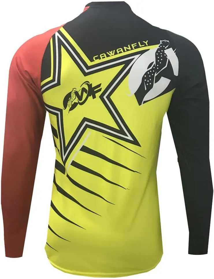 Men's Motocross Jersey Long Sleeve Quick Dry Shirt Men Mountain Bike Jersey Downhill Riding Racing Clothing Tops