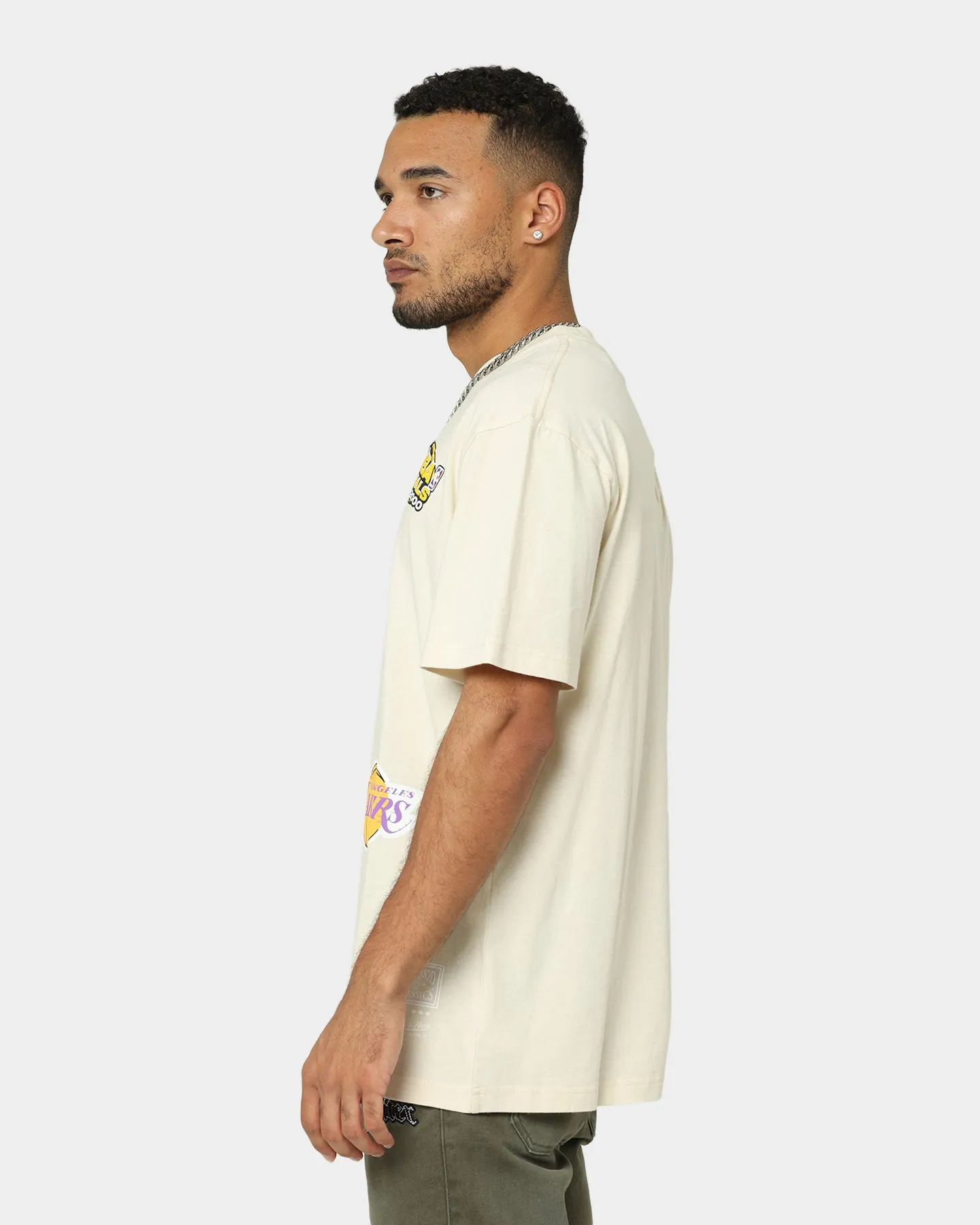 Mitchell & Ness Los Angeles Lakers Flight T-Shirt Faded Khaki