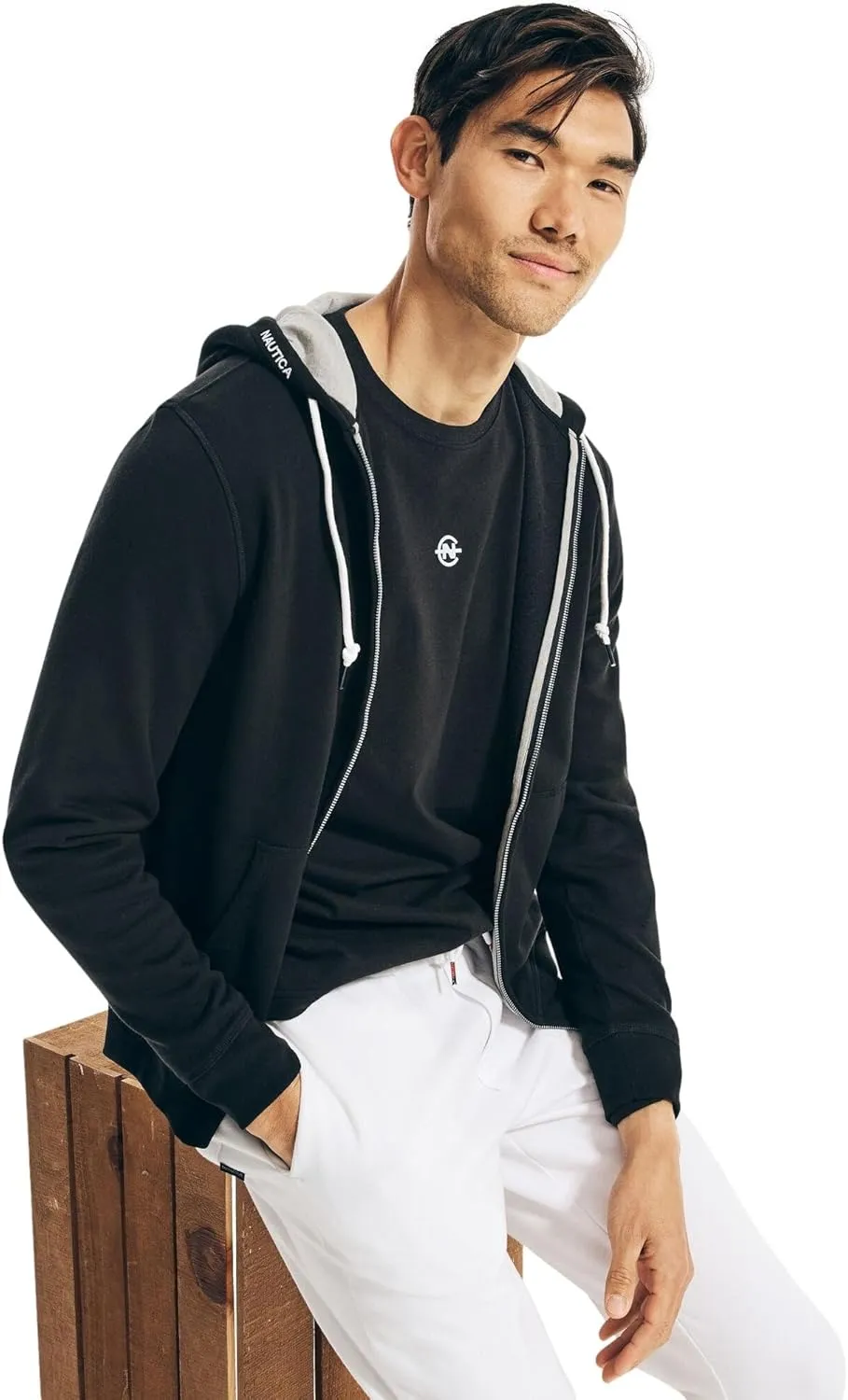 Nautica Men's Anchor Fleece Full-Zip Hoodie