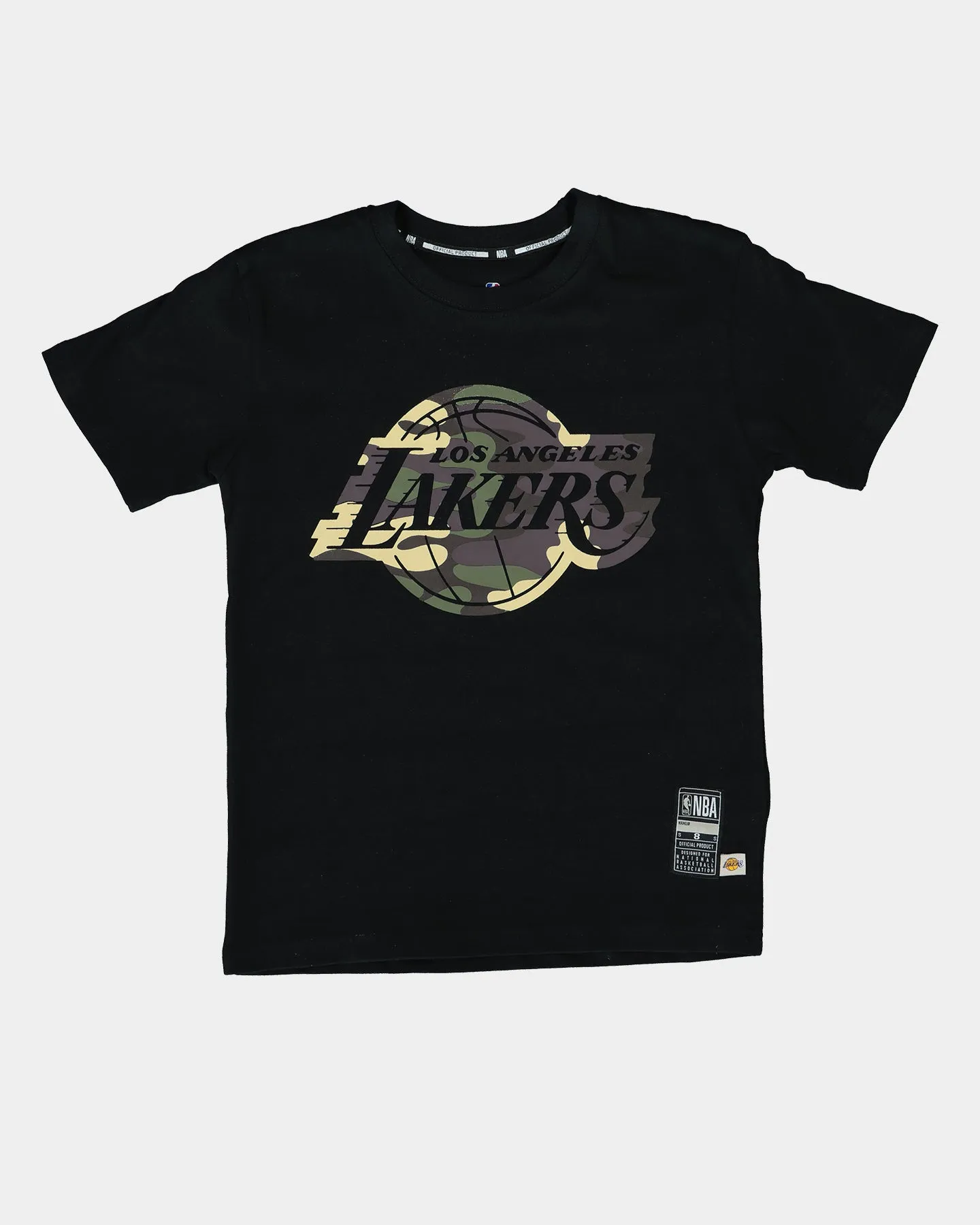 NBA Kids' Los Angeles Camo Team Logo T-Shirt Black