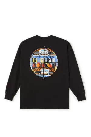 POLAR SKATE ACAB LONGSLEEVE TEE - BLACK