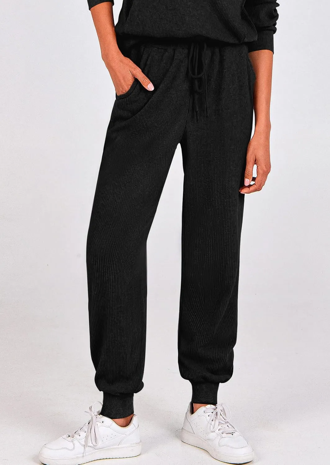 PRETTYGARDEN Womens 2 Piece Sweatsuits Set Long Sleeve Half Zip Pullover Sweatshirt Joggers Sweatpants Fall Outfits Tracksuit