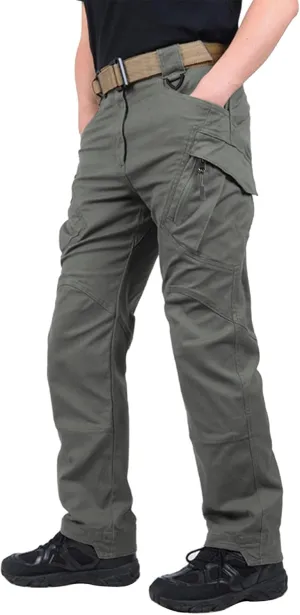 Raleude Fitnes Men's Outdoor Tactical Pants Lightweight Rip-Stop Casual Cargo Work Pants Men