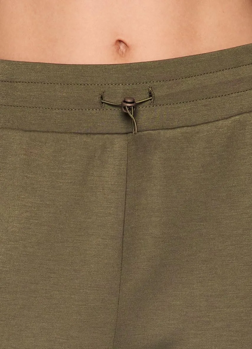 RBX Women's Lightweight Sweatpants Luxe Athleisure Fabric Wide Leg Pant with Pockets, Yoga Pants with Bungee Waistband