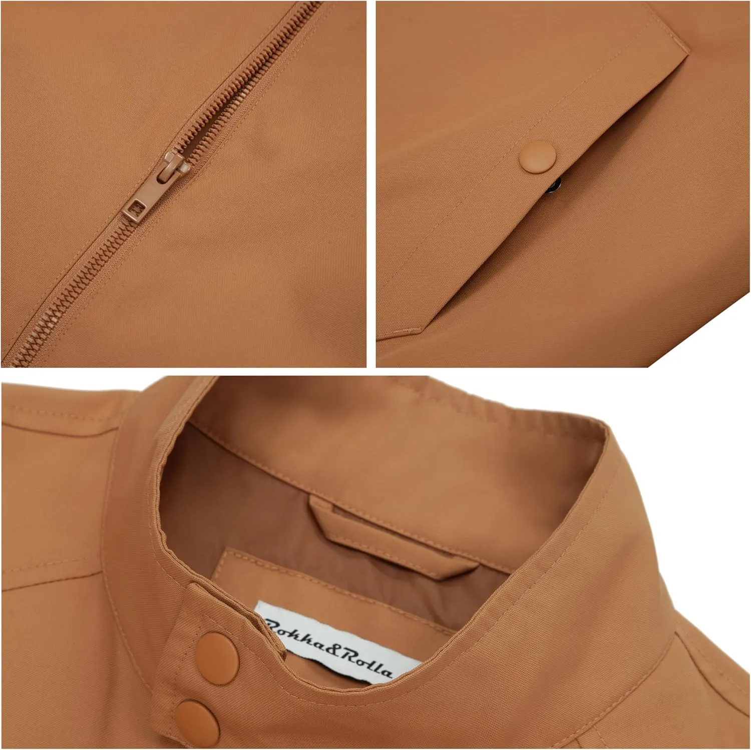 Rokka&Rolla Men's Casual Transitional Bomber Jacket