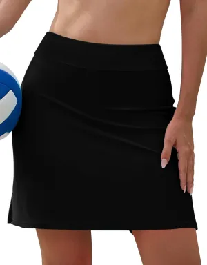 SHEKINI Women High Waist Swim Skirt Modest Bathing Suit Skirt Tummy Control Swim Bottom