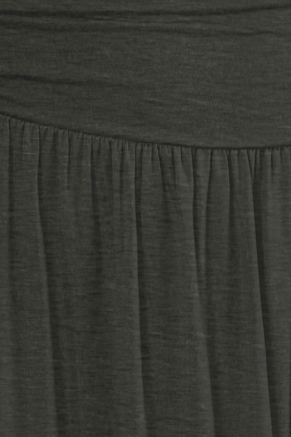 Simlu Skirts for Women Regular and Plus Size Skirt with Pockets Below The Knee Length Ruched Flowy Midi Skirt