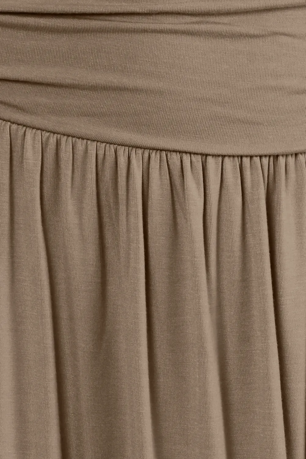 Simlu Skirts for Women Regular and Plus Size Skirt with Pockets Below The Knee Length Ruched Flowy Midi Skirt