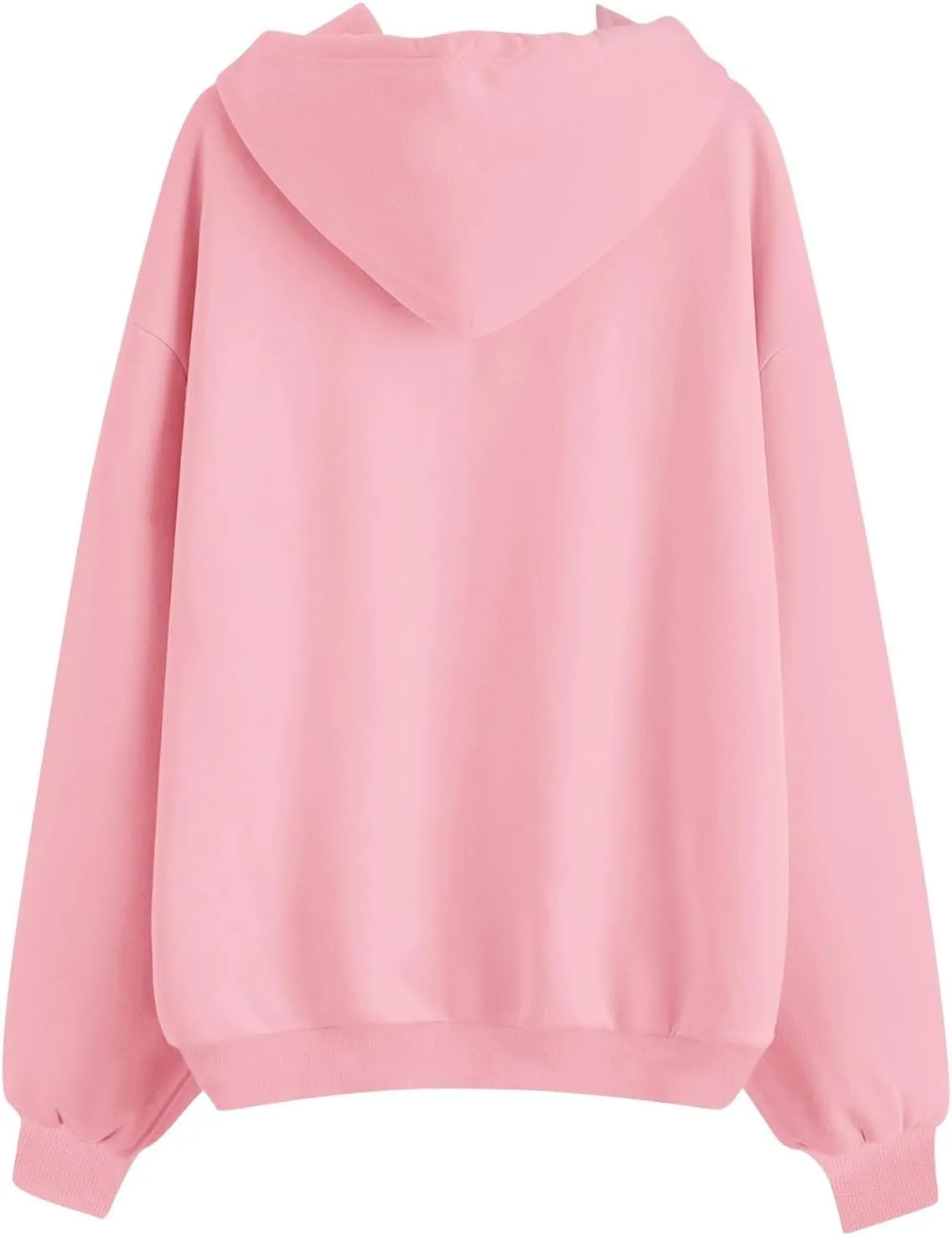 slqdgmryz Womens Zip Up Hoodies Oversized Fleece Jacket Winter Plain Y2k Hoodie Drawstring Hooded Sweatshirt with Pockets