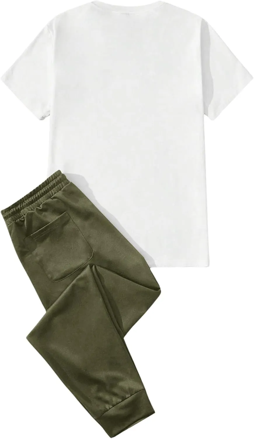 SOLY HUX Men's 2 Piece Outfits Graphic Print Short Sleeve T Shirt Tops and Sweatpants Set