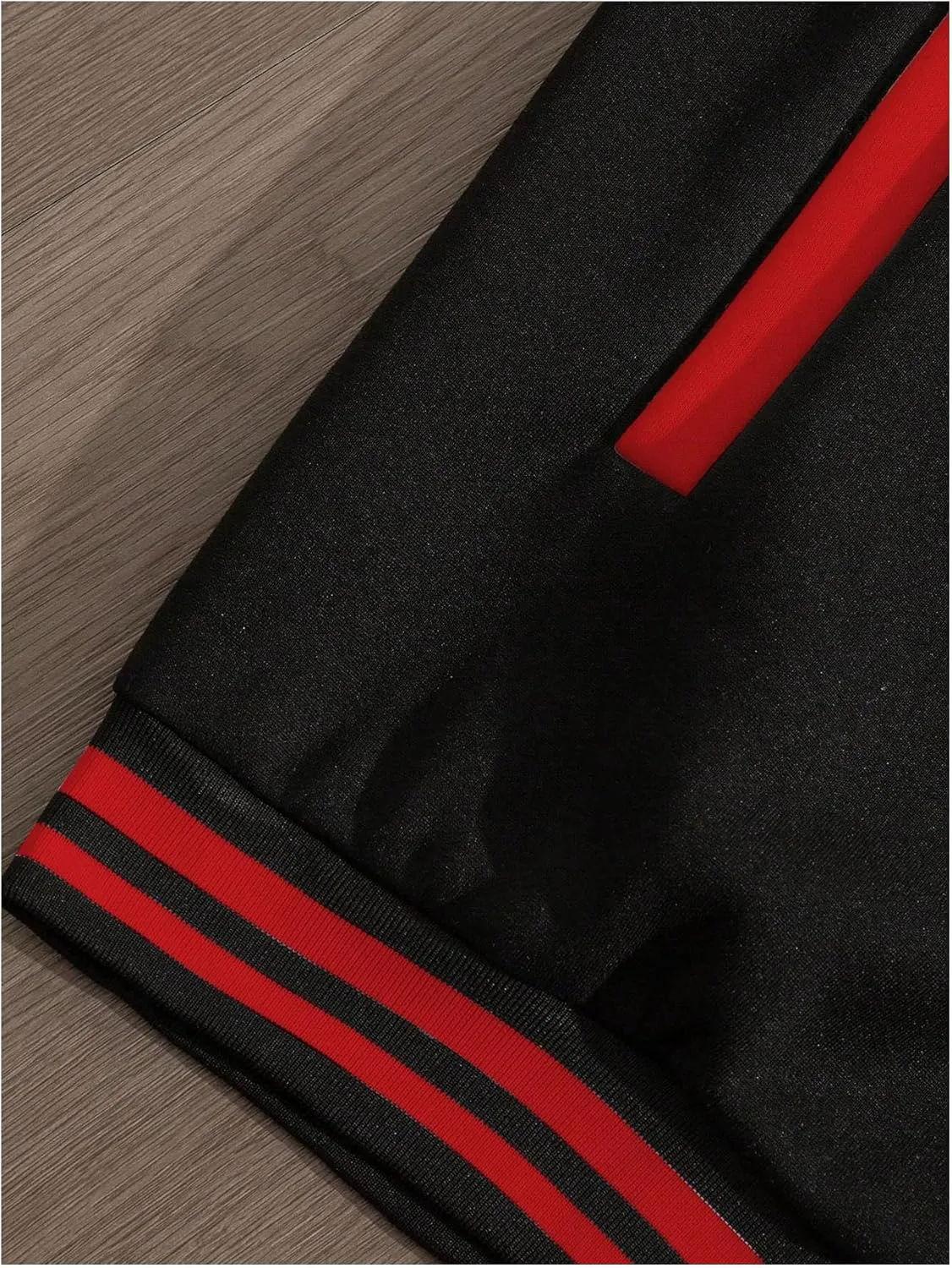 SOLY HUX Men's Varsity Jacket Color Block Letter Graphic Print Long Sleeve Casual Baseball Jacket