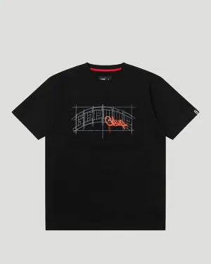 Team Logo Sketch T-Shirt Black