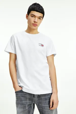 TOMMY JEANS CHEST LOGO TEE - WHITE