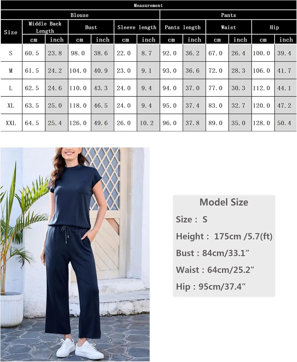 Totatuit Women's 2 Piece Lounge Set Summer Outfits Travel Airport Tracksuit Wide Leg Loungewear