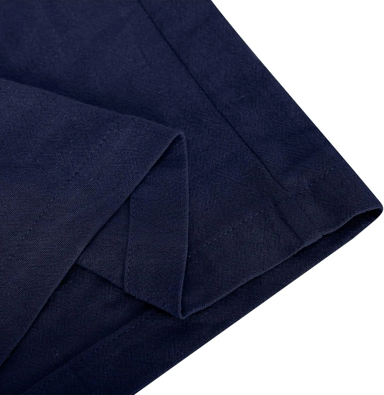 Wide Leg Linen Pants Women Summer Elastic High Waisted Lounge Pants Beach Trouser with Pockets Casual Slacks Clothes