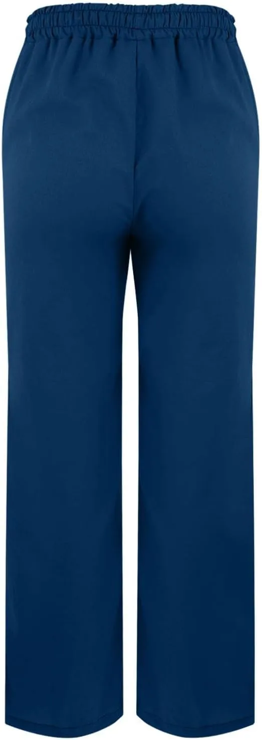Womens Cotton Linen Cropped Pants Summer High Waist Elastic Straight Leg Lounge Pant Vacation Beach Trousers
