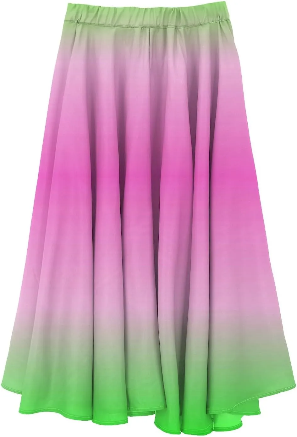 Womens High Waist Tie-Dye Print Pleated Skirt Midi Swing Skirt Solid Color Linen Long Maxi Skirts Casual Beach Dress