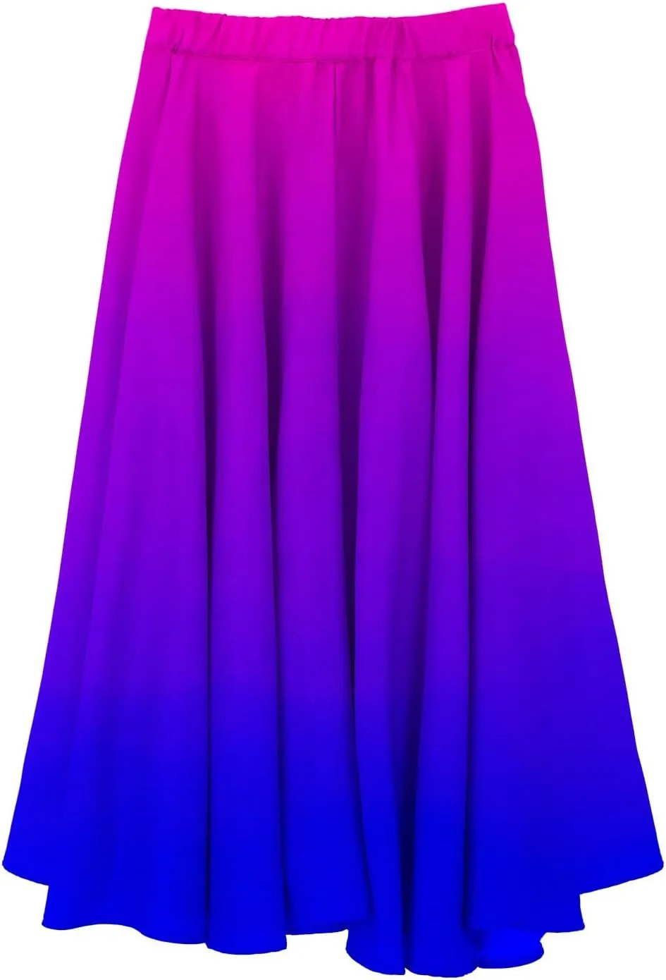 Womens High Waist Tie-Dye Print Pleated Skirt Midi Swing Skirt Solid Color Linen Long Maxi Skirts Casual Beach Dress