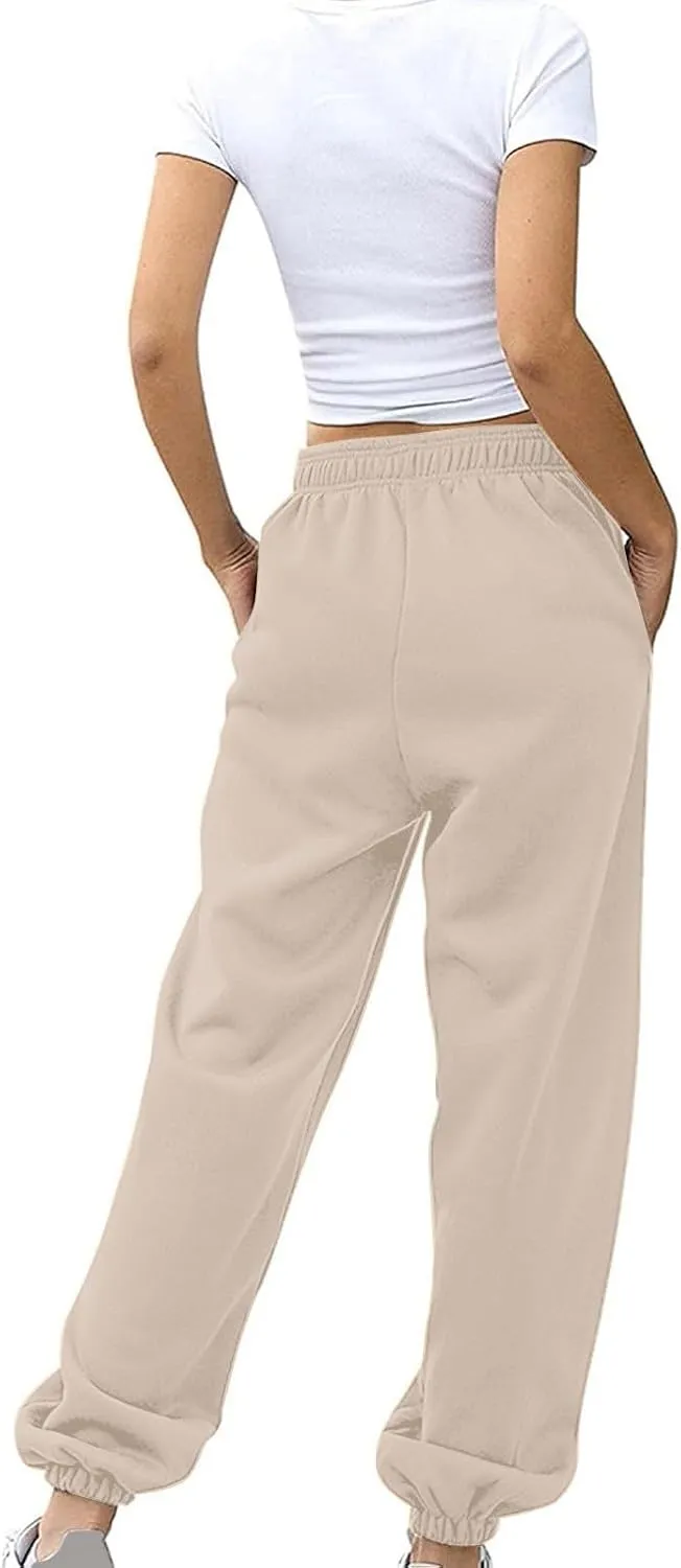 Women's Linen Blend Summer Flowy Pants Low Waist Stretchy Straight Slim Fit Palazzo Pants Work Business
