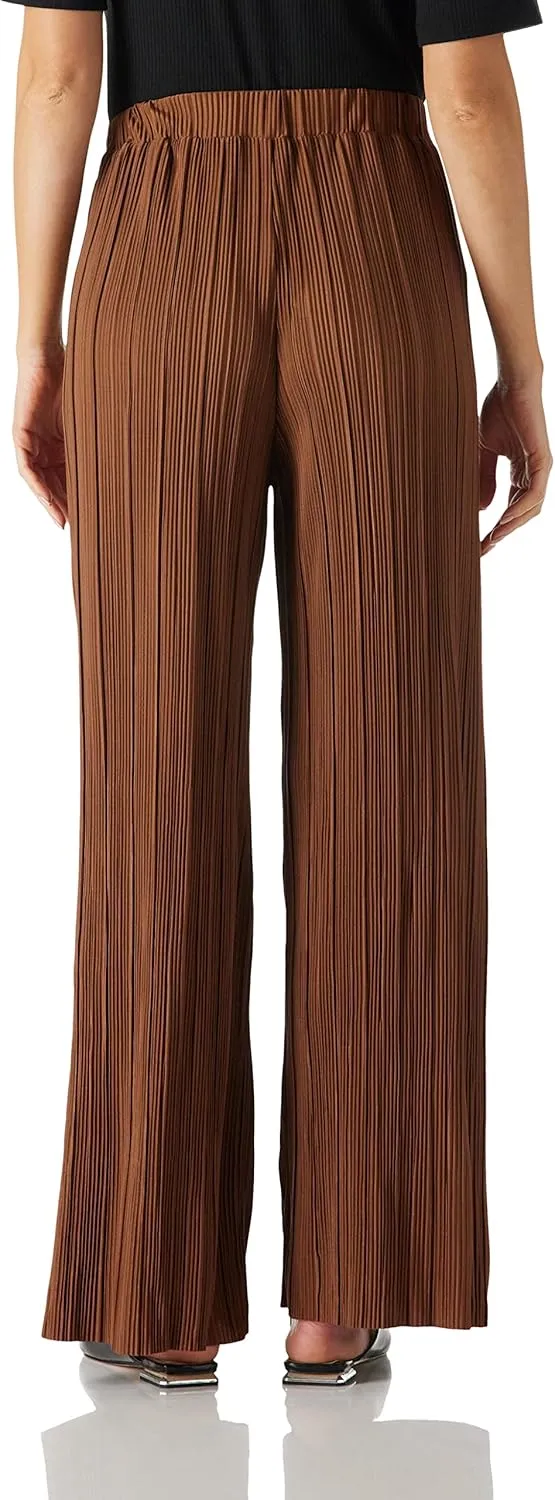Womens Palazzo Comfy Long Plus Size Black Pants High Elastic Waist Wide Leg Lightweigh Stretchy Flowy Pants for Women
