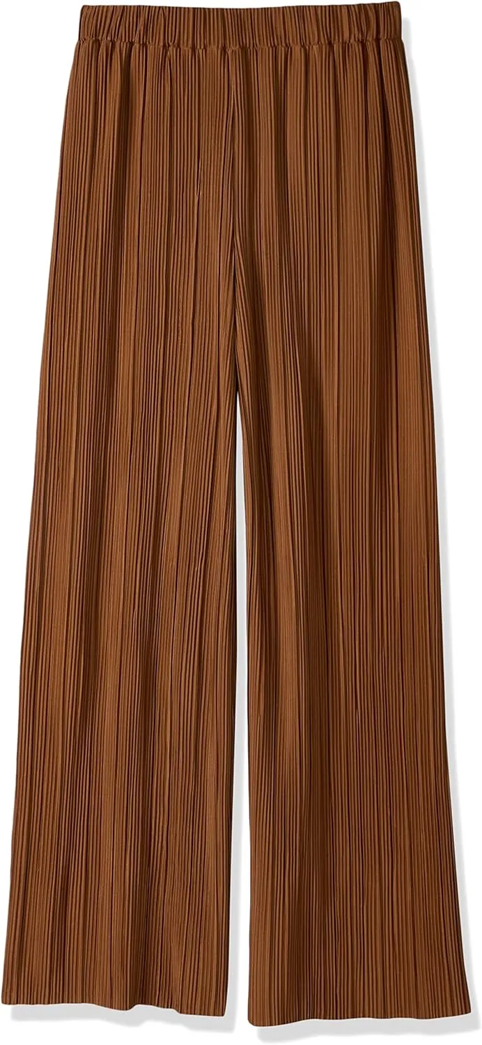 Womens Palazzo Comfy Long Plus Size Black Pants High Elastic Waist Wide Leg Lightweigh Stretchy Flowy Pants for Women