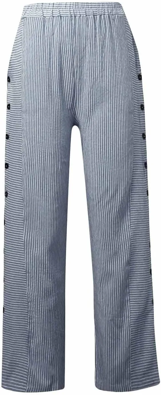 Womens Pants, Casual Pants Straight Leg Loose Peasant Linen Cotton Women Side