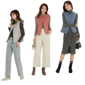 Women's Ultra-Light Down Vest 90% Matt Fabric Portable Warm Sleeveless Winter Liner Two Ways Waistcoat Jacket for Women  Warm Vests