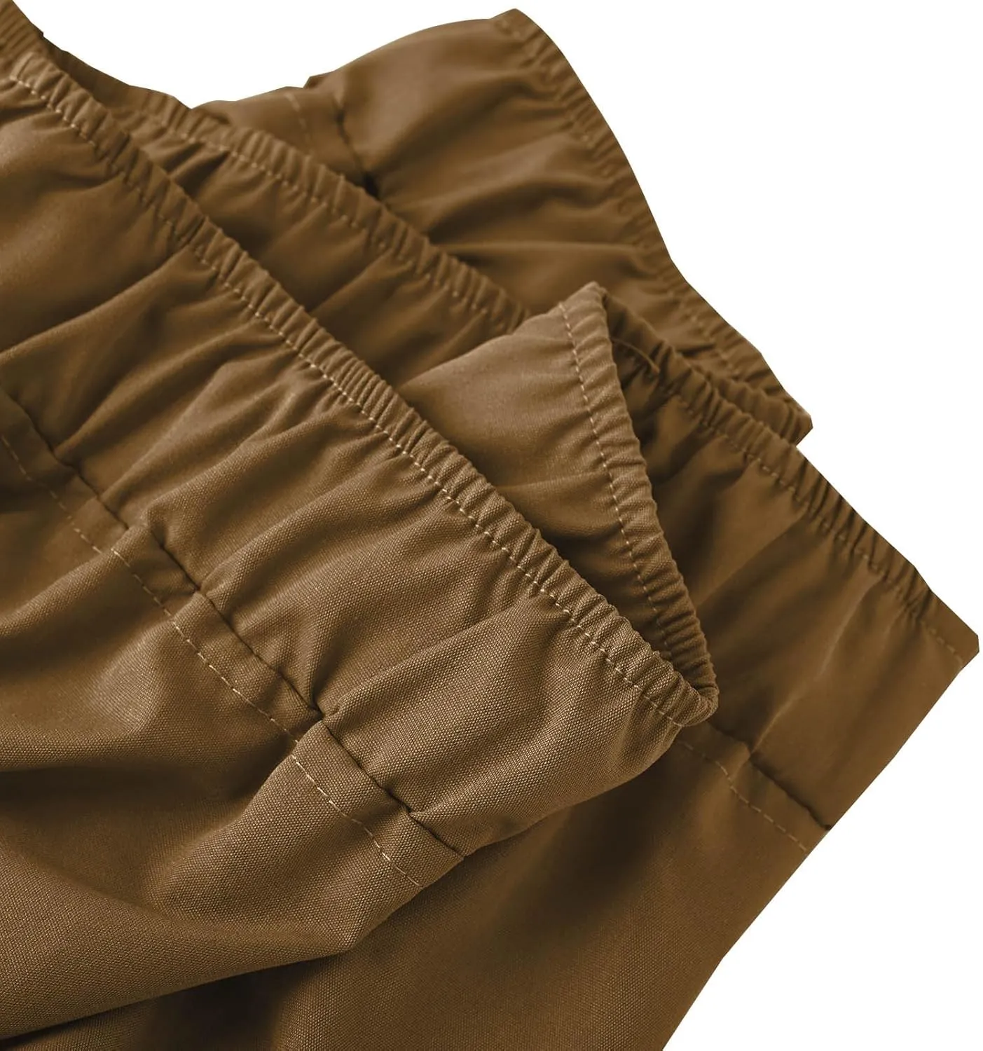 Womens Wide Leg Linen Pants Summer Elastic High Waist Cotton Trouser Lounge Slacks Beach Travel Outfits with Pockets