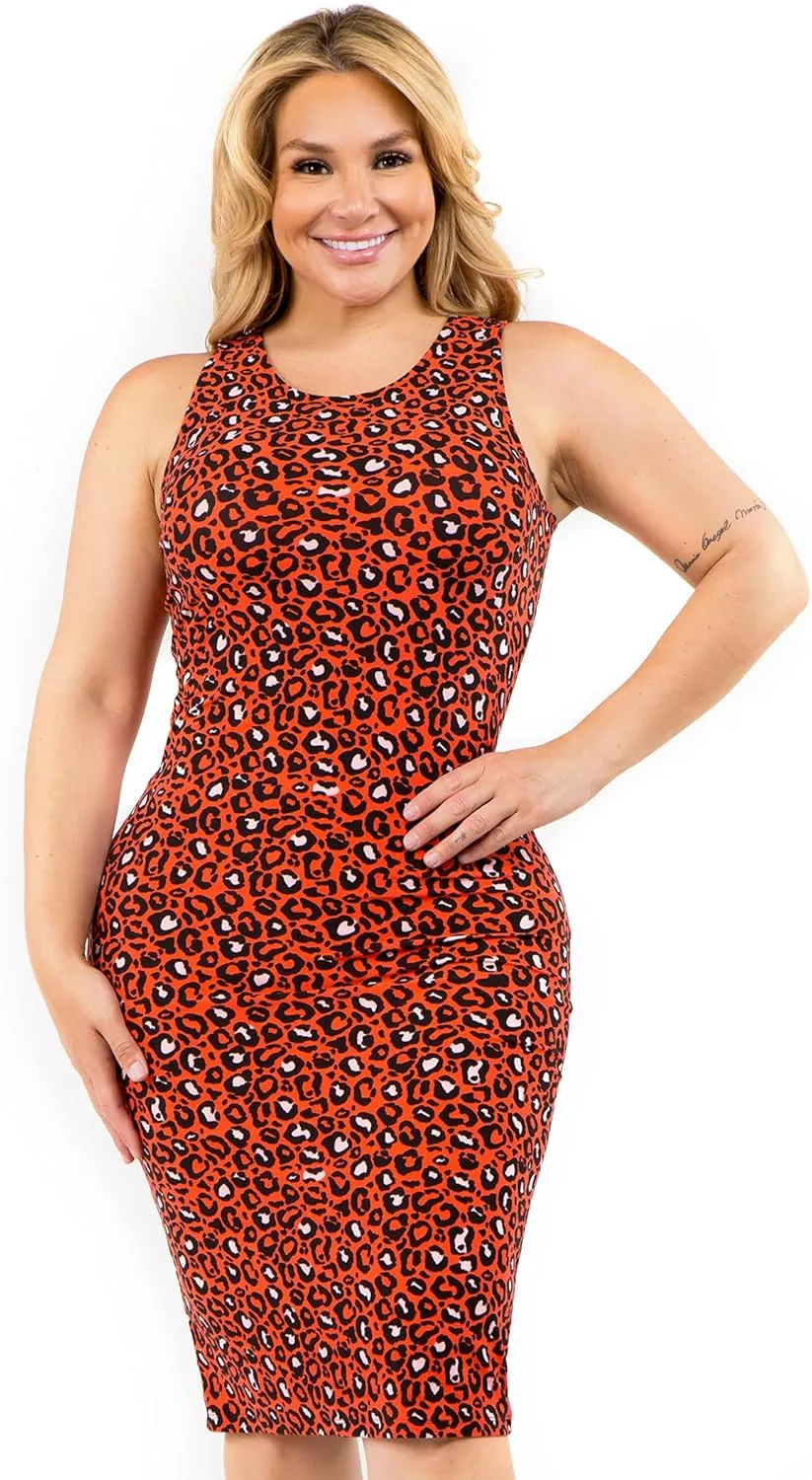 YELETE Women's Bodycon Midi Tank Dress