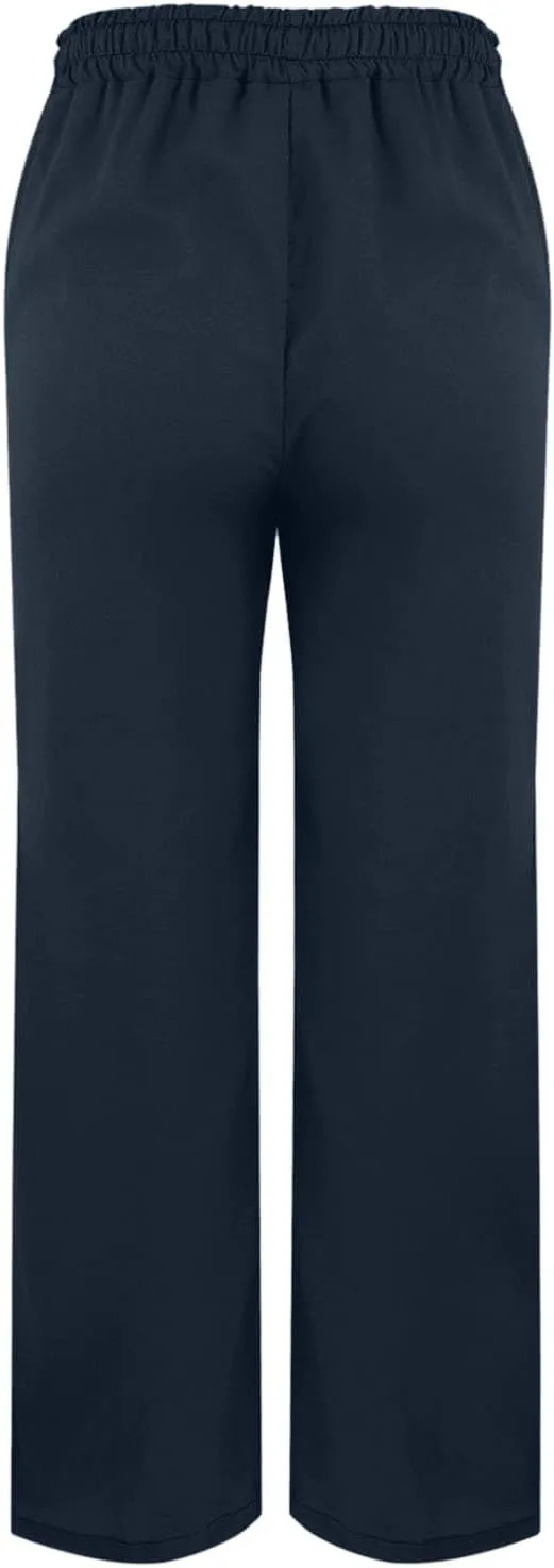 YRAETENM Linen Pants for Women High Waisted Elastic Drawstring Wide Leg Trousers Casual Comfy Beach Outfits with Pockets